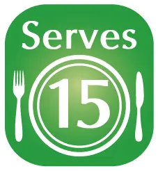 Serves 15