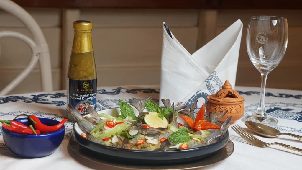 Thai seafood sauce with food