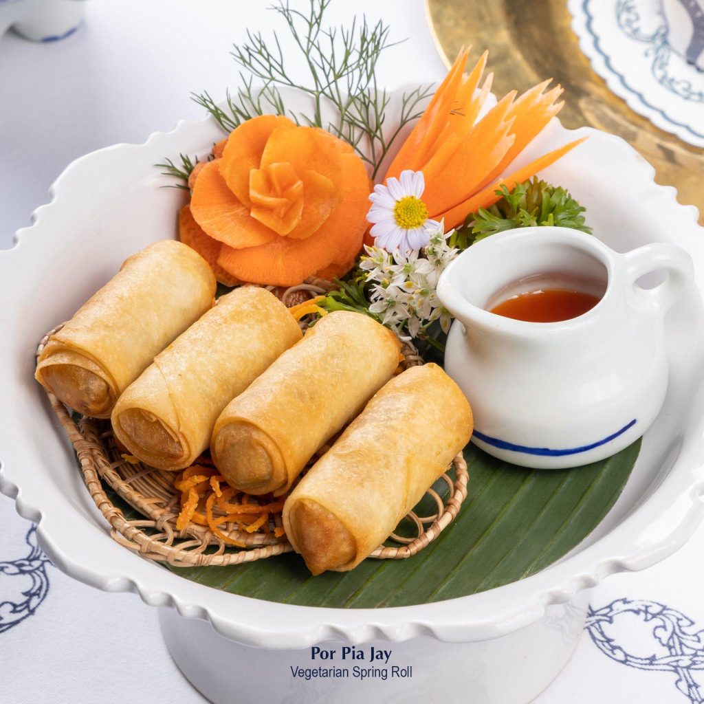 Blue Elephant Por Pia Jay, vegetarian spring rolls