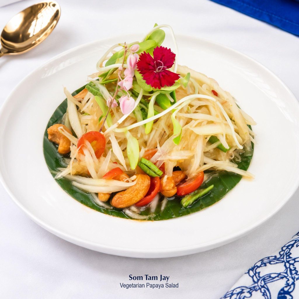 Blue Elephant Som Tam Jay, vegetarian papaya salad